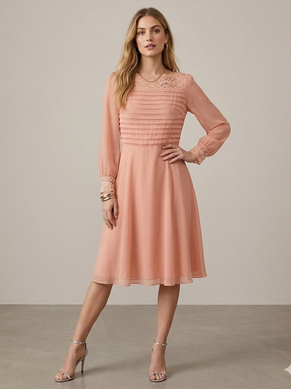 Miss Elliette Vintage Midi Dress